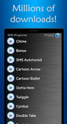 SMS Ringtones android App screenshot 1